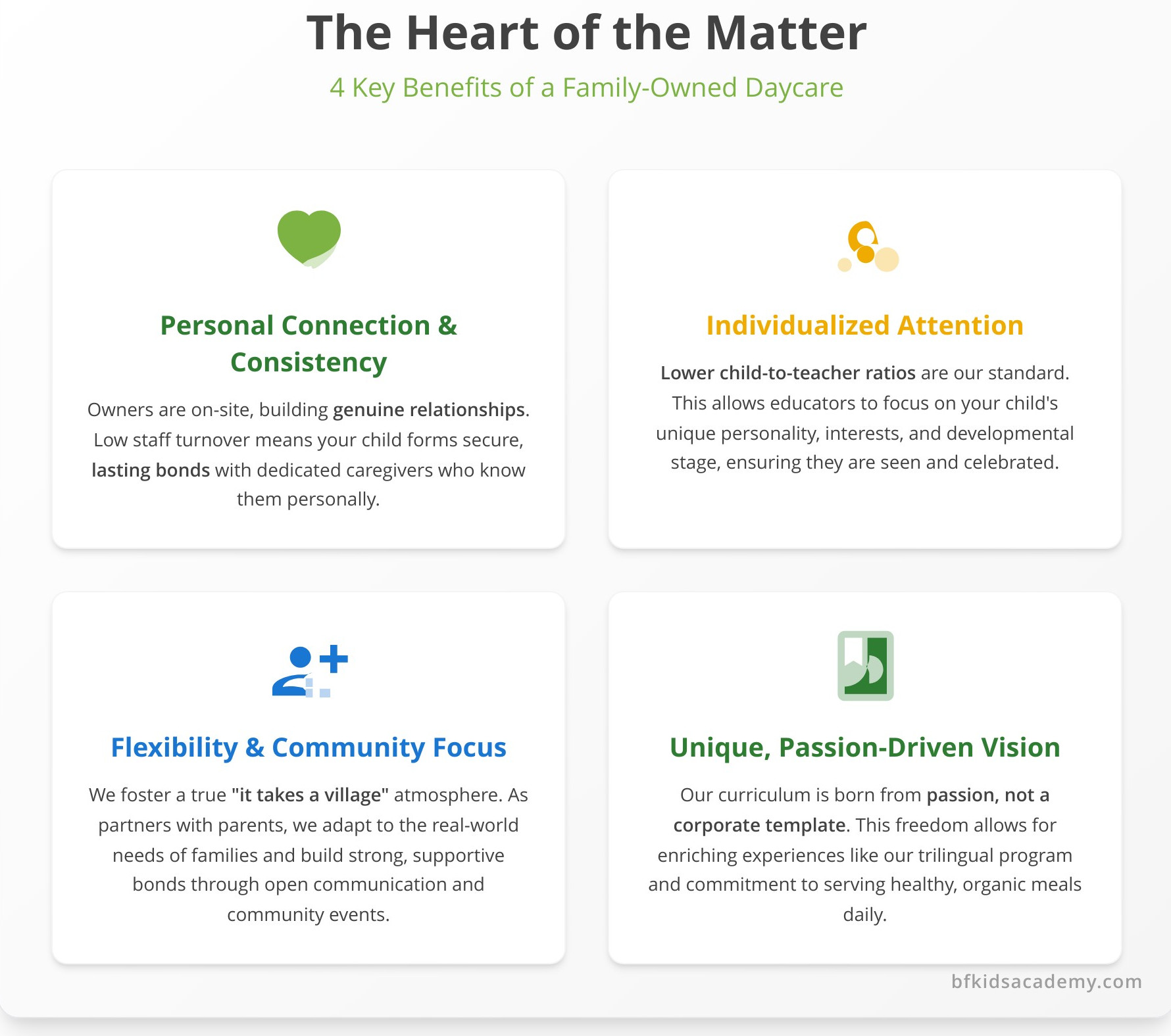 Why Choose a Family-Owned Daycare? A Complete Guide for Parents - Infographic